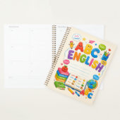 Leuke Kleurrijke Kinderen ABC Engels Leren Planner (Display)