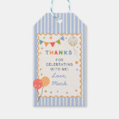 Leuke Kleurrijke Kinderen Verjaardag Cadeaubijslui Cadeaulabel (Voorkant)