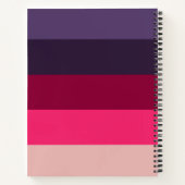Leuke Kleurrijke Kleurblok Gradiente Stripes Notitieboek (Achterkant)