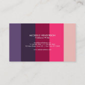 Leuke Kleurrijke Kleurblok Gradiente Stripes Visitekaartje (Achterkant)