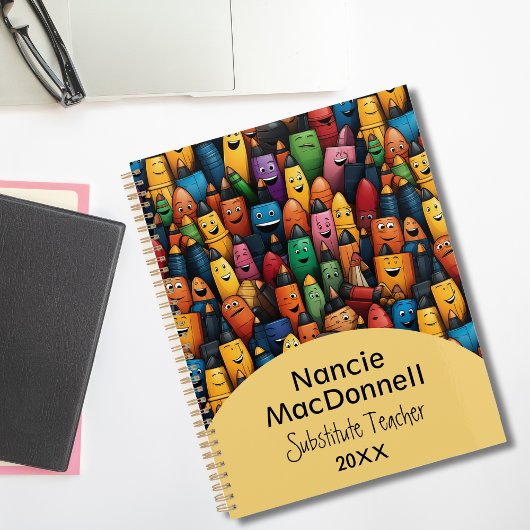 Leuke Kleurrijke Leraar Tutoring Pen Patroon Planner