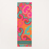Leuke kleurrijke levendige Abstracte swirls-inspir Yogamat (Voorkant)