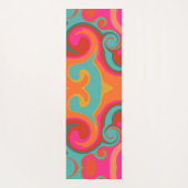 Leuke kleurrijke levendige Abstracte swirls-inspir Yogamat (Achterkant)
