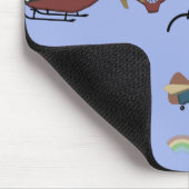 Leuke kleurrijke luchtvaart gepersonaliseerd muismat (Hoek)