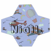 Leuke kleurrijke luchtvaart gepersonaliseerd voetbal (Enkel)