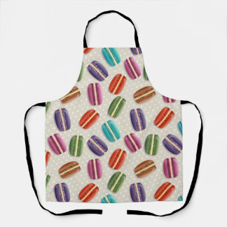 Leuke kleurrijke macaron schort