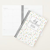 Leuke Kleurrijke Moderne Patroon Dagelijkse Terug  Planner (Display)
