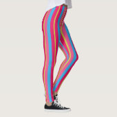 Leuke Kleurrijke Multi Strepen Leggings (Rechts)