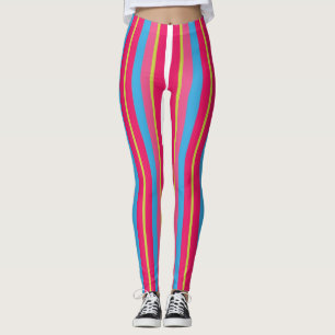 Leuke Kleurrijke Multi Strepen Leggings