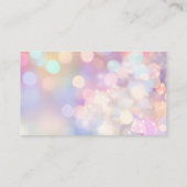 Leuke kleurrijke nachtleven kunstenaar schitteren visitekaartje (Achterkant)