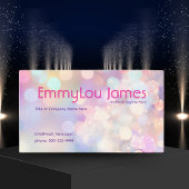 Leuke kleurrijke nachtleven kunstenaar schitteren visitekaartje