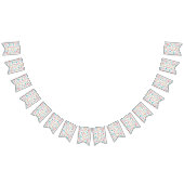 Leuke kleurrijke nummers patroon kinderen verjaard vlaggetjes (Alle)