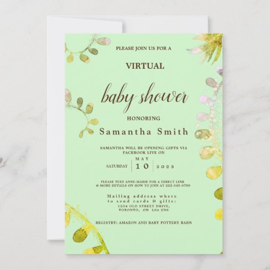 Leuke kleurrijke Oerwouden Dieren Tropical Art Sho Kaart (Achterkant)