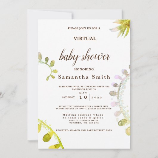 Leuke kleurrijke Oerwouden Dieren Tropical Art Sho Kaart (Achterkant)