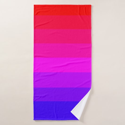 Leuke kleurrijke ombre gradiënt badhanddoek (Badhanddoek)
