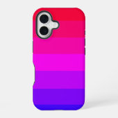 Leuke kleurrijke ombre gradiënt iPhone 16 hoesje (Achterkant)