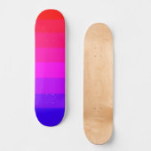 Leuke Kleurrijke Ombre Gradiënt Persoonlijk Skateboard (Voorkant)
