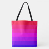 Leuke kleurrijke ombre gradiënt tote bag (Voorkant)