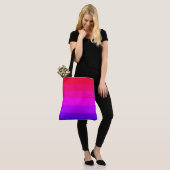 Leuke kleurrijke ombre gradiënt tote bag (Op model)
