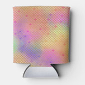Leuke kleurrijke Ombre Pastel Zeemeermin patroon Blikjeskoeler (Voorkant)