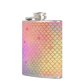 Leuke kleurrijke Ombre Pastel Zeemeermin patroon Heupfles (Links)