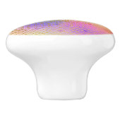 Leuke kleurrijke Ombre Pastel Zeemeermin patroon Keramische Knop (Zijkant)