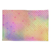 Leuke kleurrijke Ombre Pastel Zeemeermin patroon Kussensloop (Achterkant)