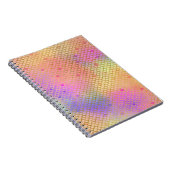 Leuke kleurrijke Ombre Pastel Zeemeermin patroon Notitieboek (Rechterzijde)