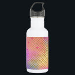 Leuke kleurrijke Ombre Pastel Zeemeermin patroon Waterfles<br><div class="desc">Cool Pastel Roze,  Paarse,  Blauwgroen en Oranje Ombre Zeemeerminneschalen met Gold Foil Pattern. Deze leuke zeemeerminprint is ideaal voor een onder het zee Zeemeerminnenverjaardagscadeau.</div>