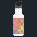Leuke kleurrijke Ombre Pastel Zeemeermin patroon Waterfles<br><div class="desc">Cool Pastel Roze,  Paarse,  Blauwgroen en Oranje Ombre Zeemeerminneschalen met Gold Foil Pattern. Deze leuke zeemeerminprint is ideaal voor een onder het zee Zeemeerminnenverjaardagscadeau.</div>