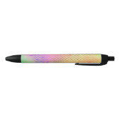 Leuke kleurrijke Ombre Pastel Zeemeermin patroon Zwarte Inkt Pen (Bodem)