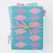 Leuke kleurrijke patronen inpakpapier set (In situ)