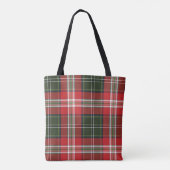 Leuke Kleurrijke Plaid Canvas tassen (Achterkant)