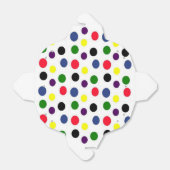 Leuke kleurrijke polka dot bedankdoosjes (Uitgevouwen)