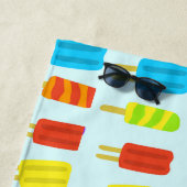 Leuke kleurrijke Popsicles zomertraktatie Strandlaken (In situ)