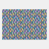 Leuke kleurrijke regenboog ijs kegels zomer Bday Inpakpapier Vel (Voorkant 2)