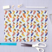 Leuke kleurrijke retro zomer surfer meisje patroon tissuepapier (Craft)