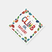 Leuke kleurrijke Rock Climb Mountain Adventure ges Servet (Hoek)