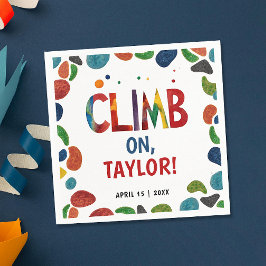 Leuke kleurrijke Rock Climb Mountain Adventure ges Servet