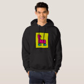 Leuke Kleurrijke Roller Skates Hoodie (Voorkant volledig)