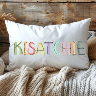 Leuke kleurrijke schets Kisatchie Louisiana Kussen