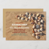 Leuke kleurrijke Seashells Beach repetitie diner Kaart (Voorkant / Achterkant)