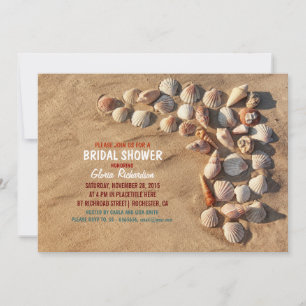 Leuke kleurrijke Seashells Beach vrijgezellenfeest Kaart