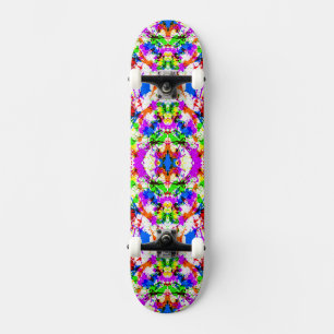 Leuke kleurrijke spatverf ontwerp persoonlijk skateboard