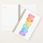 Leuke kleurrijke stack van macarons gepersonalisee planner (Display)