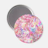 Leuke kleurrijke stam motief magneet (Voorkant / Achterkant)