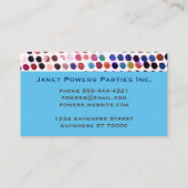 Leuke kleurrijke stippen abstract Patroon Custom Visitekaartje (Achterkant)