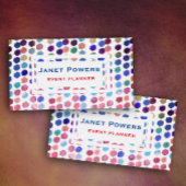 Leuke kleurrijke stippen abstract Patroon Custom Visitekaartje