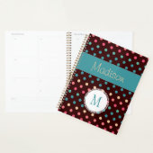 Leuke Kleurrijke Stippen Multikleur Modieus Monogr Planner (Display)