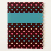 Leuke Kleurrijke Stippen Multikleur Modieus Monogr Planner (Achterkant)